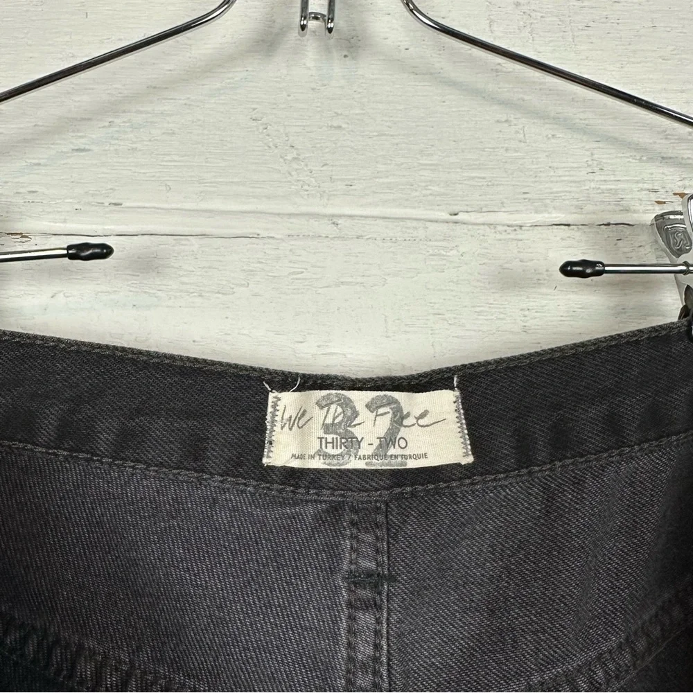 Free people Maggie mid rise straight leg jeans distressed size 32 - Picture 7 of 7